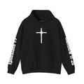 Christian Cross Hoodie — "God is able to forgive you even when you can't forgive yourself" (Matthew 17:20)